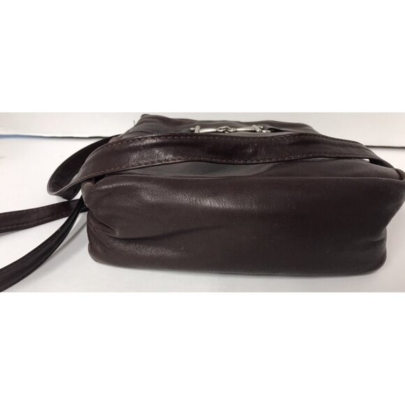 EUC Brown Leather Leather By Mann Bag Purse Made in Canada Handbag - Picture 5 of 7